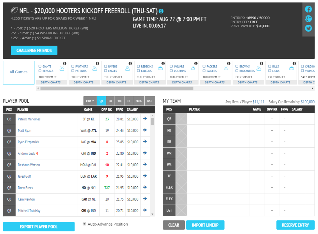 Fantasy draft comparison tool